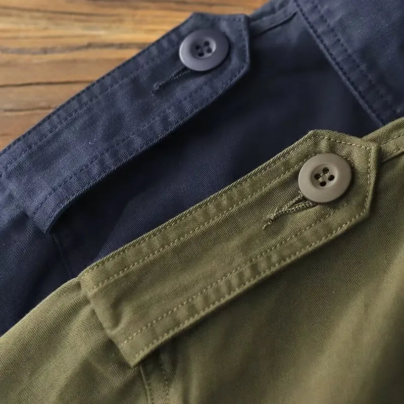 Multi-Pocket Military Jacket