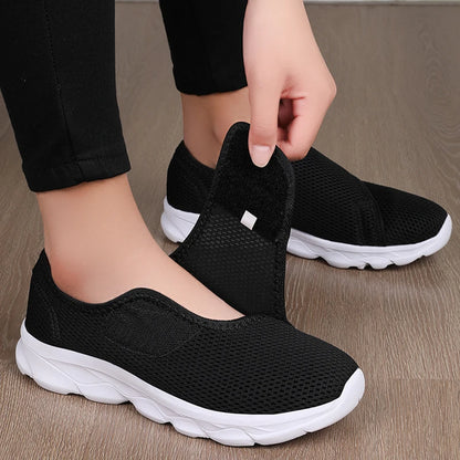 Wide-Fit Mesh Walking Shoes