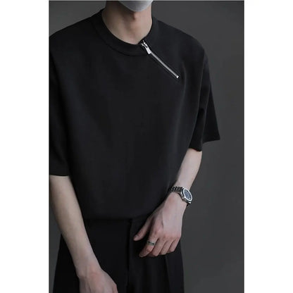 Diagonal Zip Tee