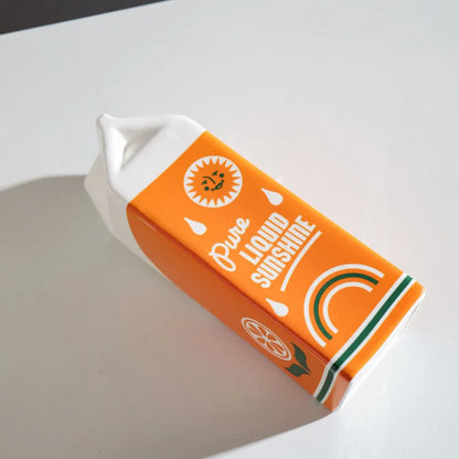 Ceramic Orange Juice Carton