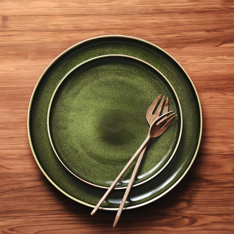 Green Ceramic Plate