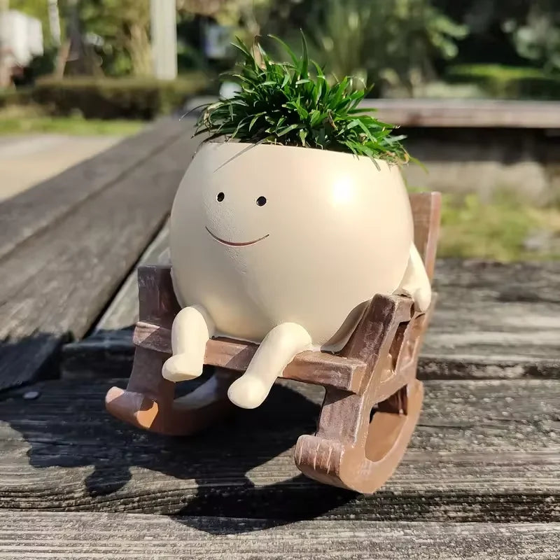 Smiling Head Planter