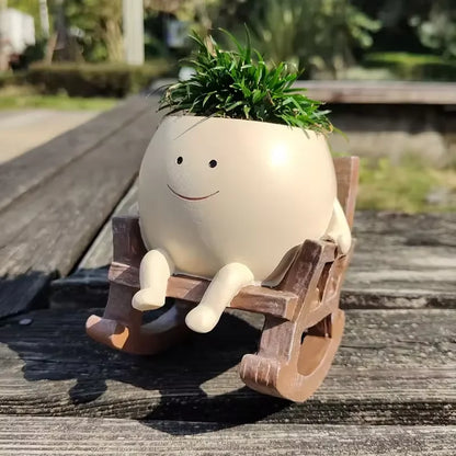 Smiling Head Planter