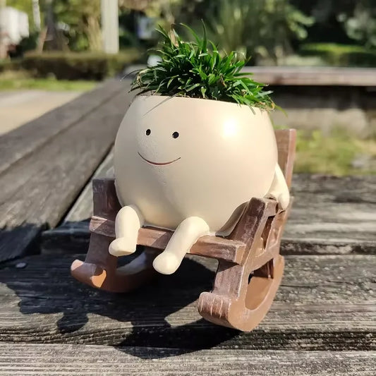 Smiling Head Planter