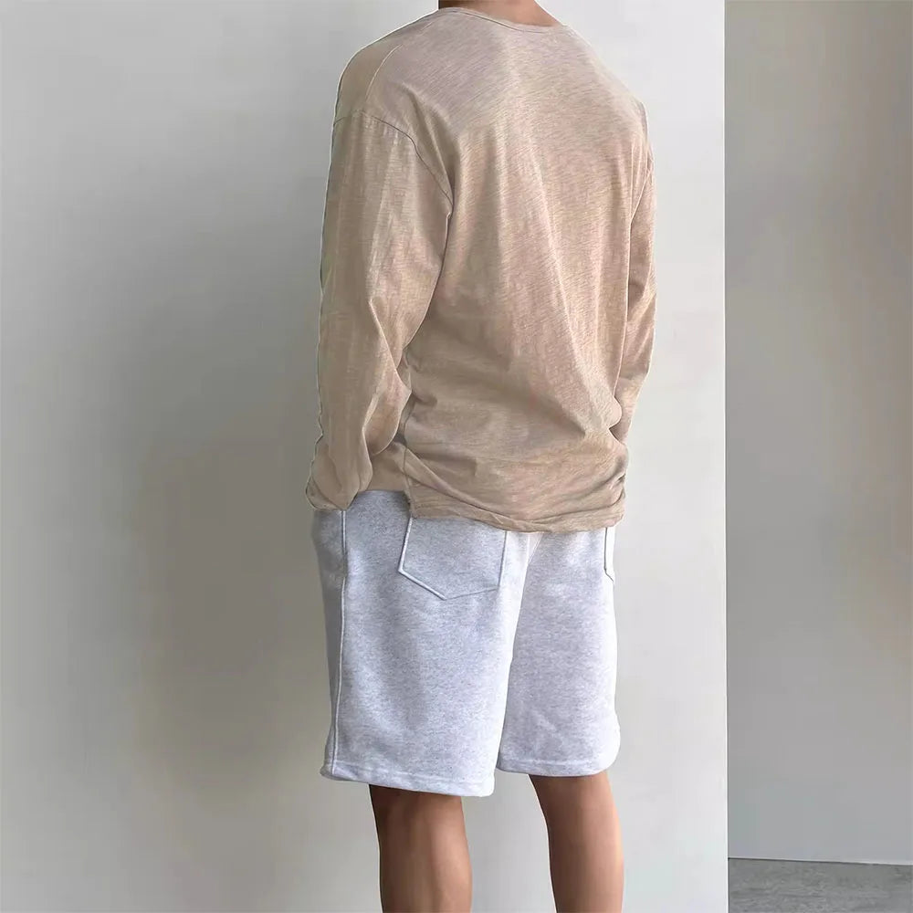 Cotton Pullover Henley