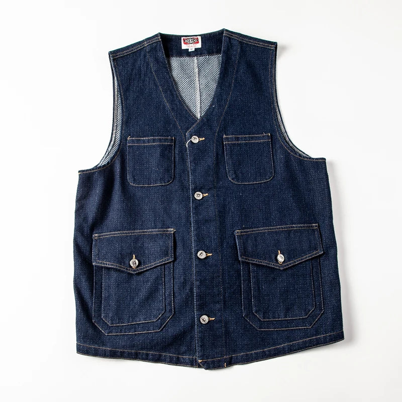 Denim Utility Vest