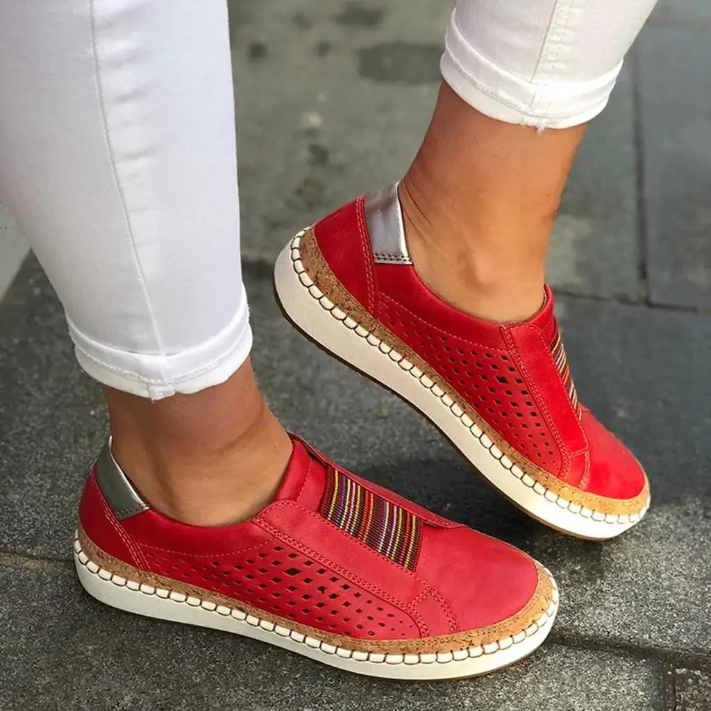 Perforated Slip-On Sneakers