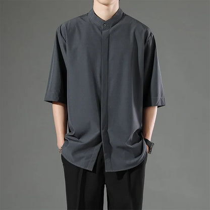Mandarin Collar Shirt