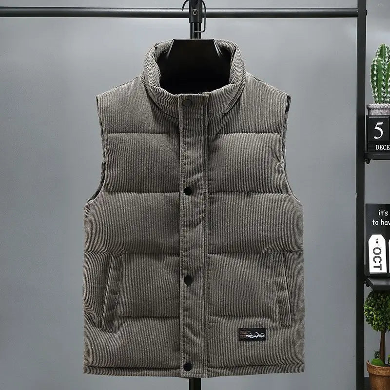 Corduroy Zip Vest