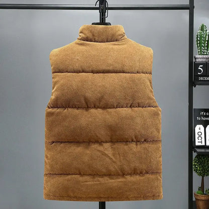 Corduroy Zip Vest