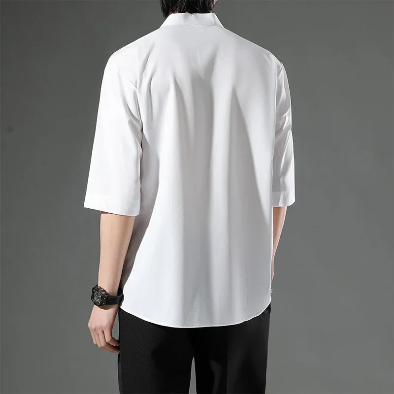 Mandarin Collar Shirt
