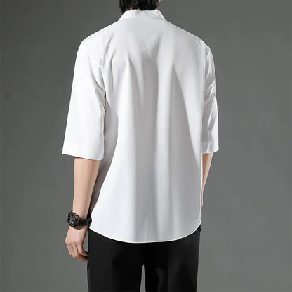 Mandarin Collar Shirt