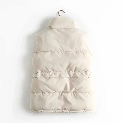 Drawstring Padded Vest