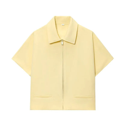 Cropped Short Sleeve Jacket
