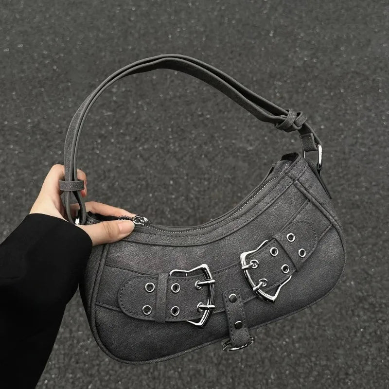 Grey Shoulder Bag