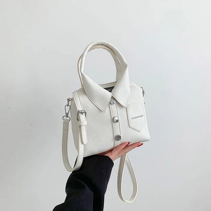 Shirt-Style Crossbody Bag