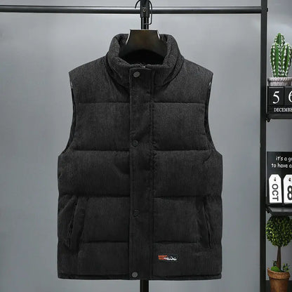 Corduroy Zip Vest