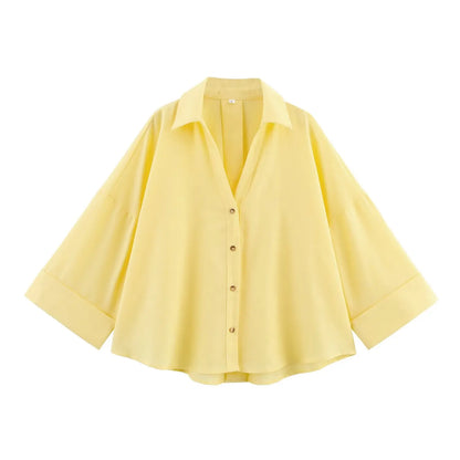 Oversized Cropped Shirt