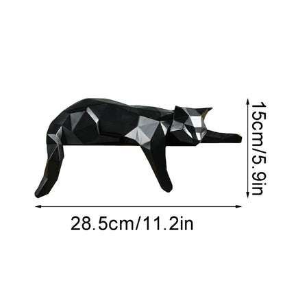 Low-poly Cat Statue