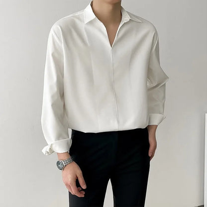 Oversized Korean Button-up