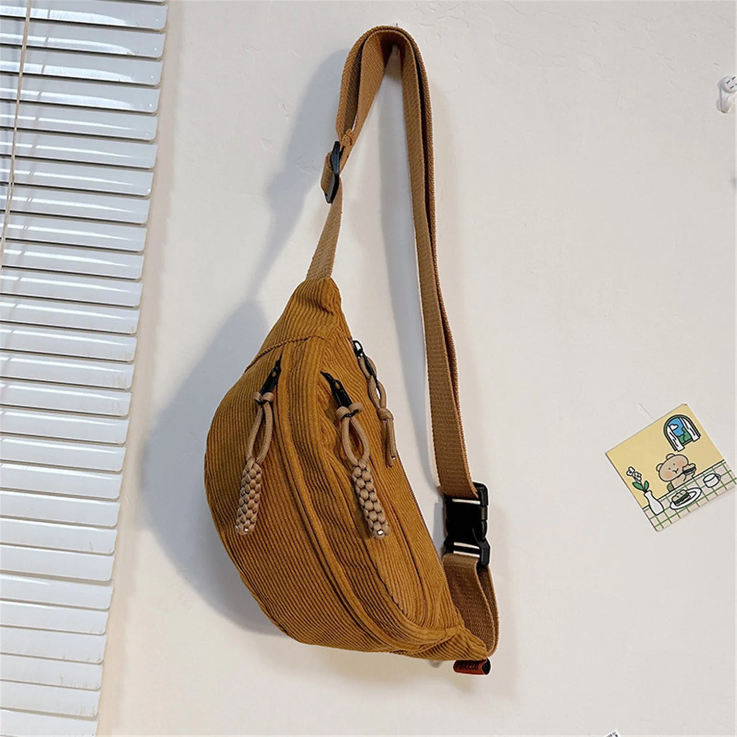 Belt Corduroy Bag