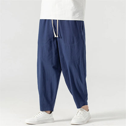 Cotton Linen Baggy Pants
