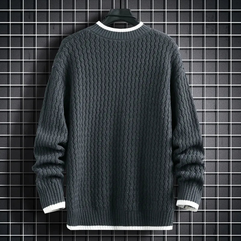 Wavy Knitted Sweater