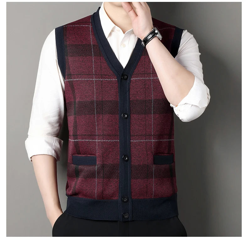 Knit Cardigan Vest