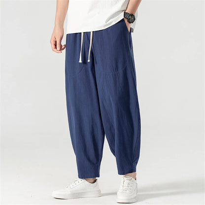 Cotton Linen Baggy Pants