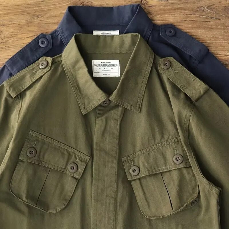 Multi-Pocket Military Jacket