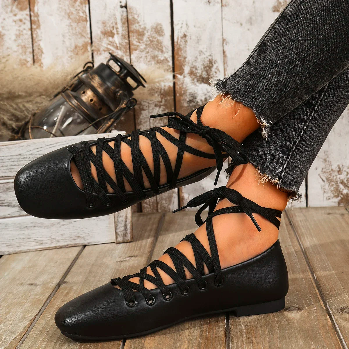 Ankle Strap Flats