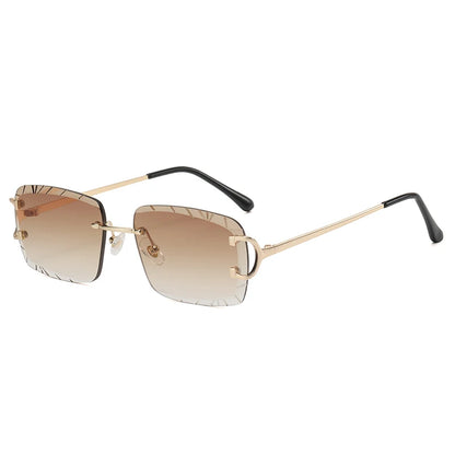 Diamond Rimless Sunglasses