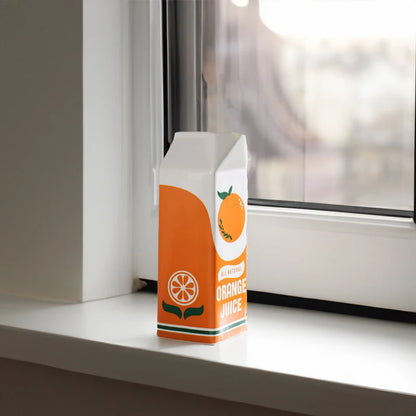 Ceramic Orange Juice Carton