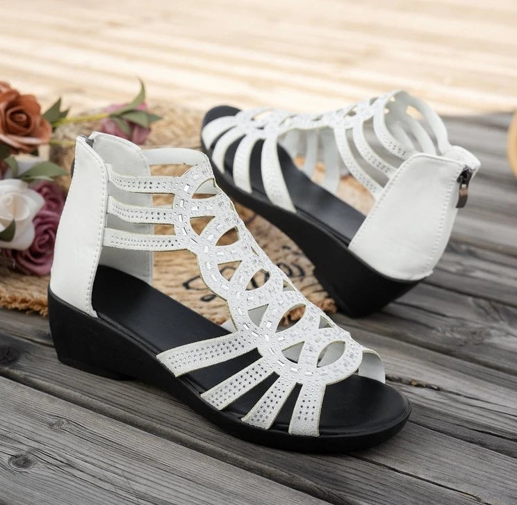 Roman Wedge Sandals