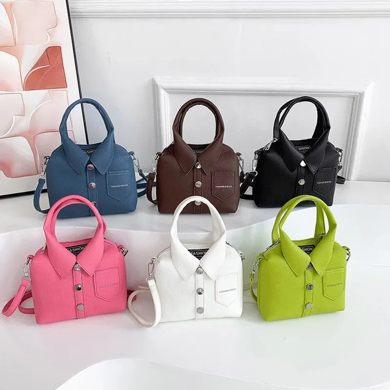 Shirt-Style Crossbody Bag