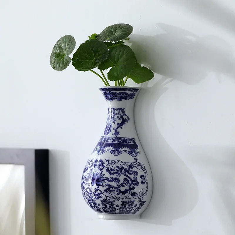 Blue & White Ceramic Vase