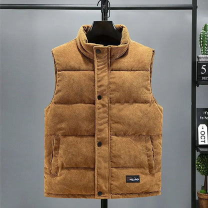 Corduroy Zip Vest