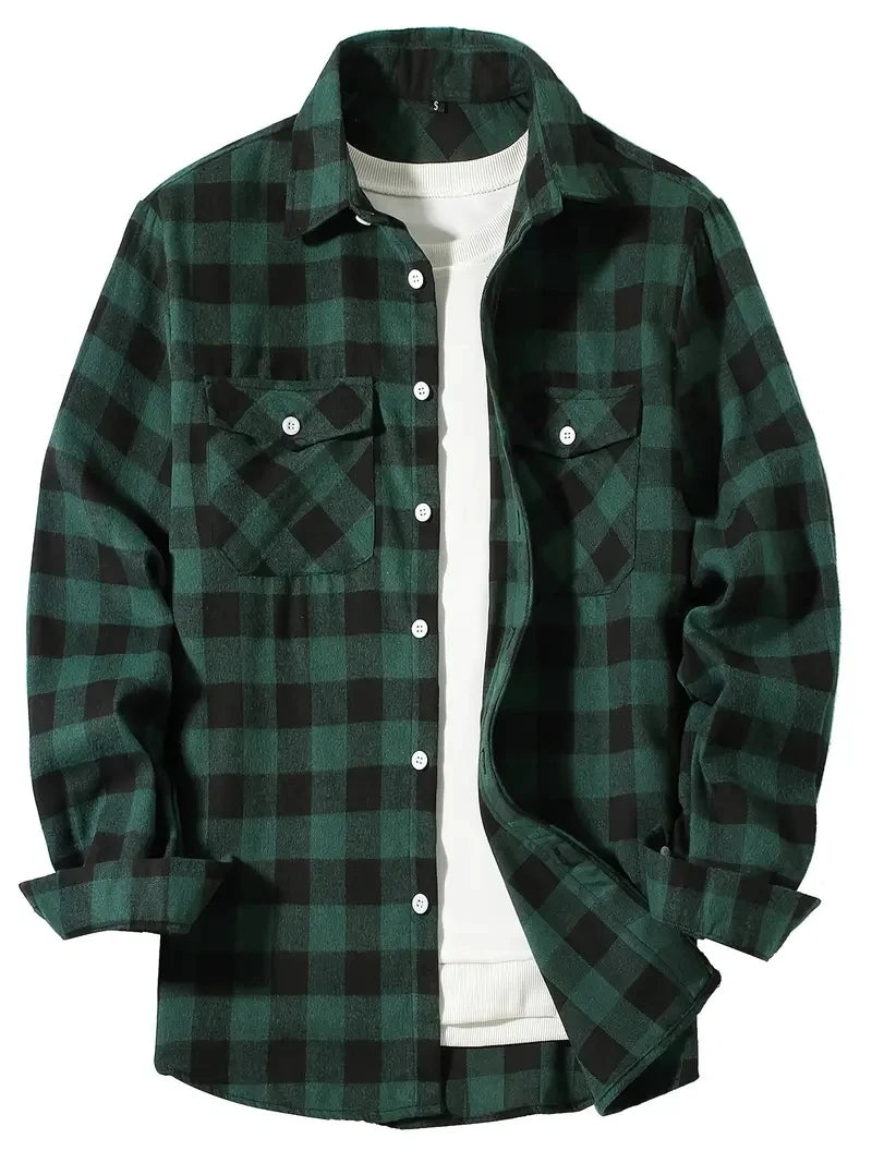 Cotton Plaid Shirt