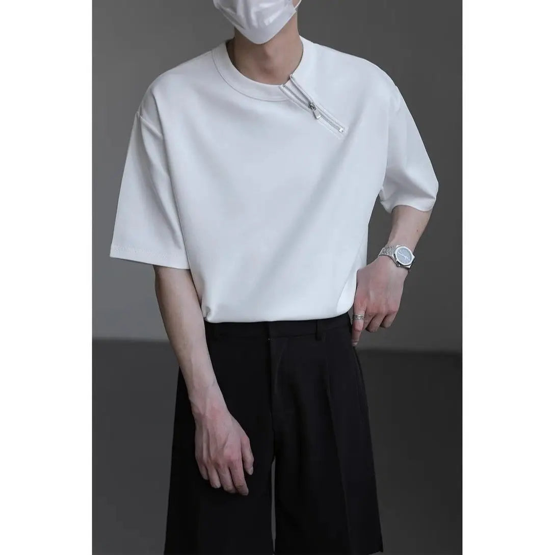 Diagonal Zip Tee