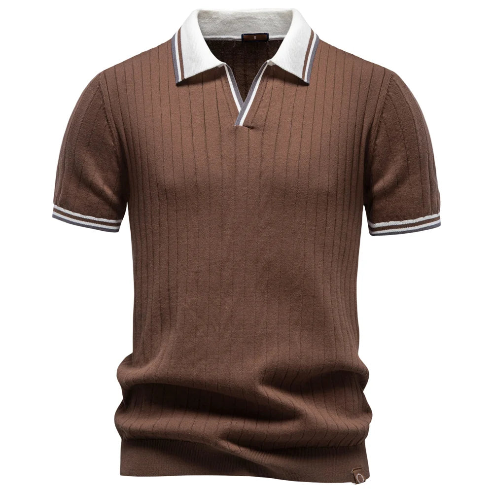 Cotton Ribbed Polo