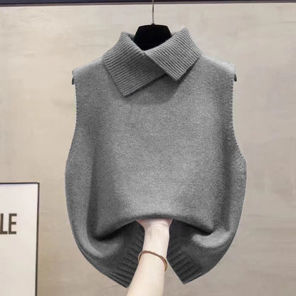 Collared Knit Vest
