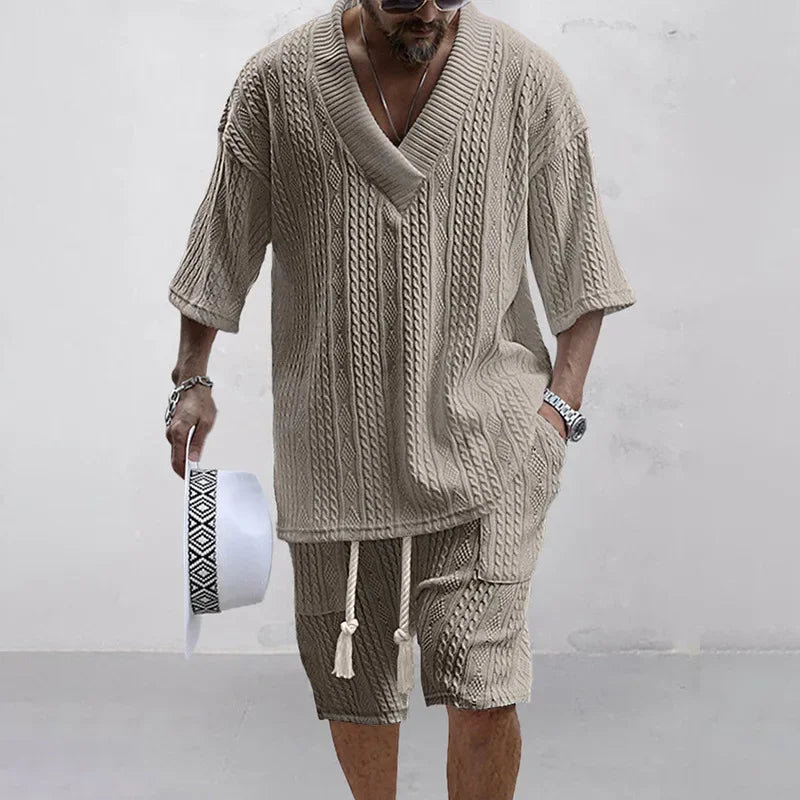 Two-piece Cable Knit Set