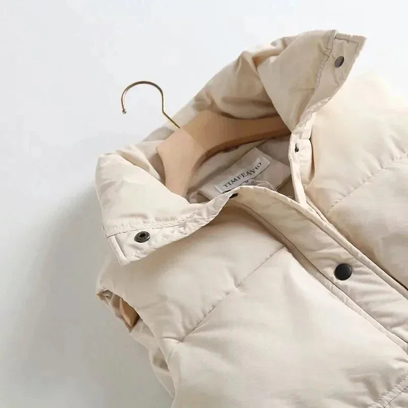 Drawstring Padded Vest