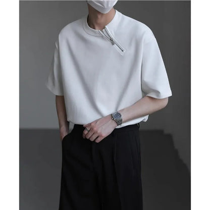 Diagonal Zip Tee