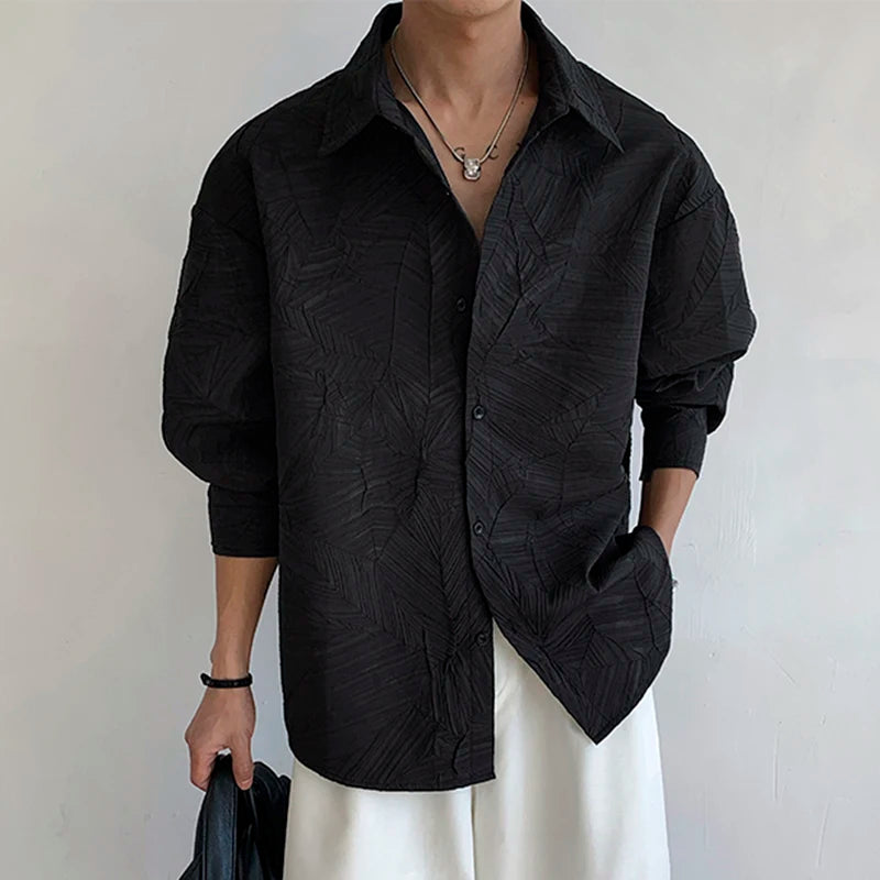 Oversized Leaf Pattern Shirt