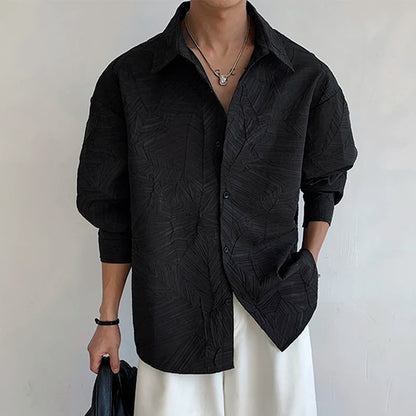 Oversized Leaf Pattern Shirt