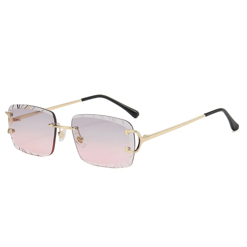 Diamond Rimless Sunglasses