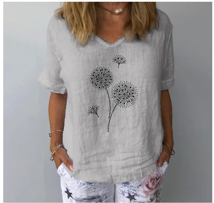 Cotton Linen Blouse
