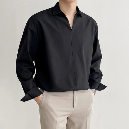 Oversized Korean Button-up
