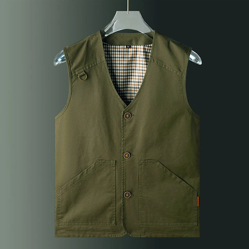 Cotton Utility Vest